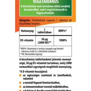 BioCo D3-vitamin 2000NE MEGAPACK tabletta - 100db 3 BioCo D3-vitamin 2000NE MEGAPACK tabletta - 100db - Image 2