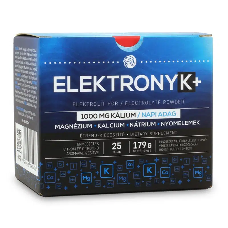 Mannavita ElektronyK+ italpor 1000mg Kálium / napi adag - 25 tasak 1 Mannavita ElektronyK+ italpor 1000mg Kálium / napi adag - 25 tasak