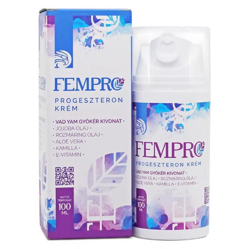 Mannavita FemPRO Progeszteron krém - 100ml 1 Mannavita FemPRO Progeszteron krém - 100ml