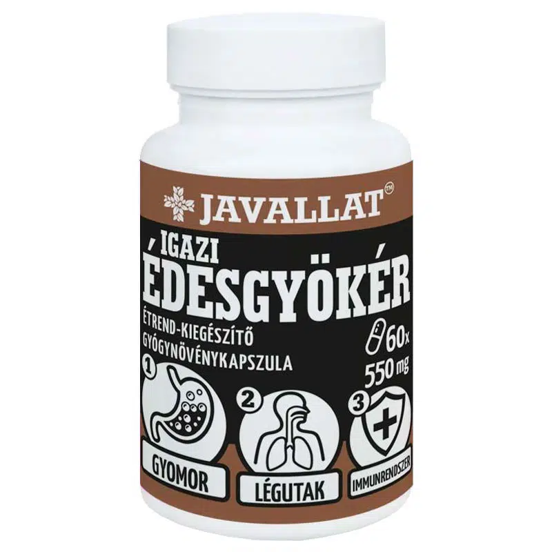 Javallat Igazi édesgyökér kapszula - 60db 1 Javallat Igazi édesgyökér kapszula - 60db