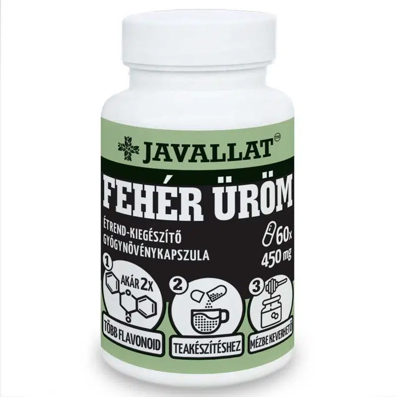 Javallat Fehér üröm kapszula - 60db 1 Javallat Fehér üröm kapszula - 60db