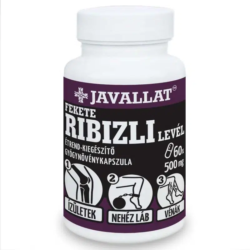 Javallat Fekete ribizli levél kapszula - 60db 1 Javallat Fekete ribizli levél kapszula - 60db