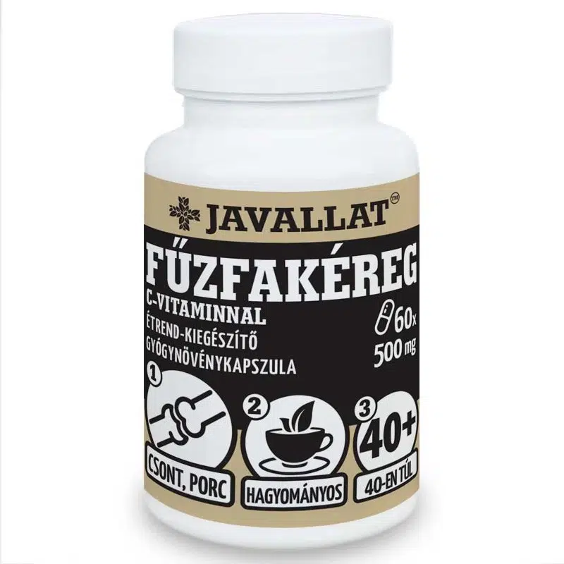 Javallat Fűzfakéreg C-vitaminnal kapszula - 60db 1 Javallat Fűzfakéreg C-vitaminnal kapszula - 60db