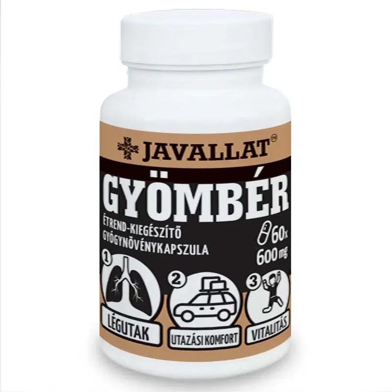 Javallat Gyömbér kapszula - 60db 1 Javallat Gyömbér kapszula - 60db
