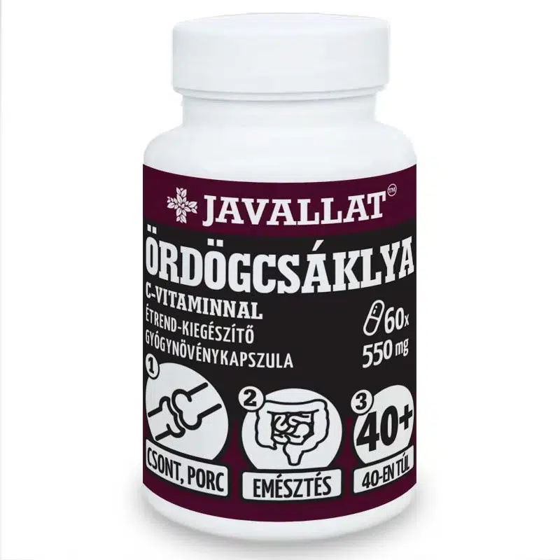 Javallat Ördögcsáklya C-vitaminnal kapszula - 60db 1 Javallat Ördögcsáklya C-vitaminnal kapszula - 60db