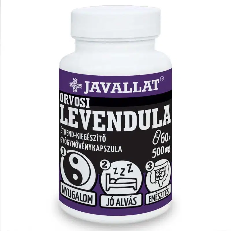 Javallat Orvosi levendula kapszula - 60db 1 Javallat Orvosi levendula kapszula - 60db