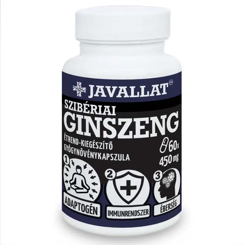 Javallat Szibériai ginszeng kapszula - 60db 1 Javallat Szibériai ginszeng kapszula - 60db