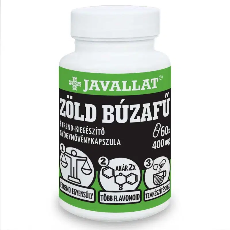 Javallat Zöld búzafű kapszula - 60db 1 Javallat Zöld búzafű kapszula - 60db