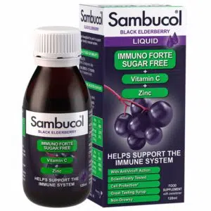 Mannavita Sambucol Cukormentes Fekete bodza szirup - 120ml