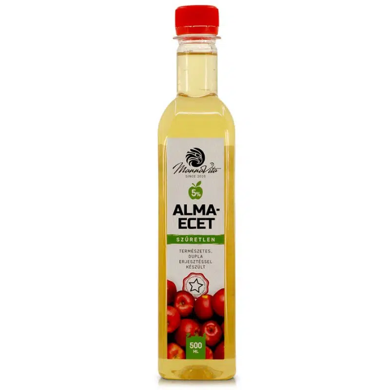 Mannavita Szűretlen Almaecet természetes dupla erjesztéssel - 500ml 1 Mannavita Szűretlen Almaecet természetes dupla erjesztéssel - 500ml