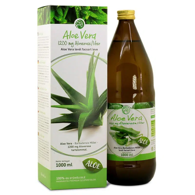 Mannavita 100%-os Aloe Vera ital - 1000ml 1 Mannavita 100%-os Aloe Vera ital - 1000ml