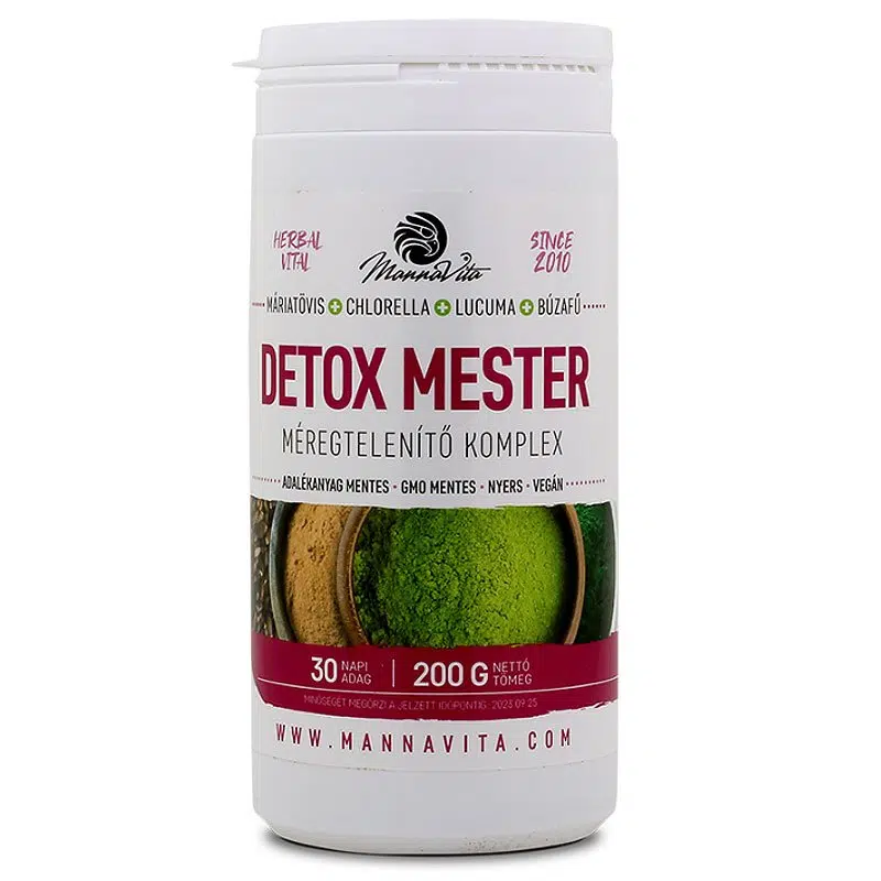 Mannavita Detox Mester Méregtelenítő Komplex - 200g 1 Mannavita Detox Mester Méregtelenítő Komplex - 200g