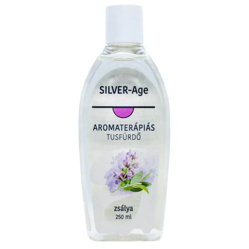 SILVER-Age Aromaterápiás Tusfürdő zsálya - 250ml 1 SILVER-Age Aromaterápiás Tusfürdő zsálya - 250ml