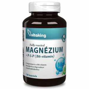 Vitaking Magnézium Biszglicinát + P5P (B6-vitamin) kapszula - 120db