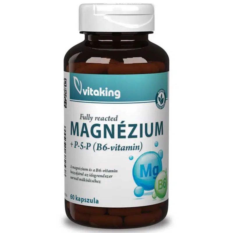 Vitaking Magnézium Biszglicinát + P5P (B6-vitamin) kapszula - 60db 1 Vitaking Magnézium Biszglicinát + P5P (B6-vitamin) kapszula - 60db