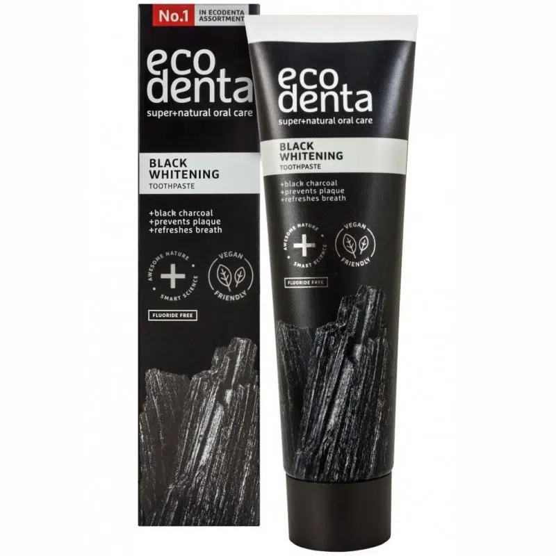 Ecodenta Fehérítő fogkrém szénnel - 100ml 1 Ecodenta Fehérítő fogkrém szénnel - 100ml