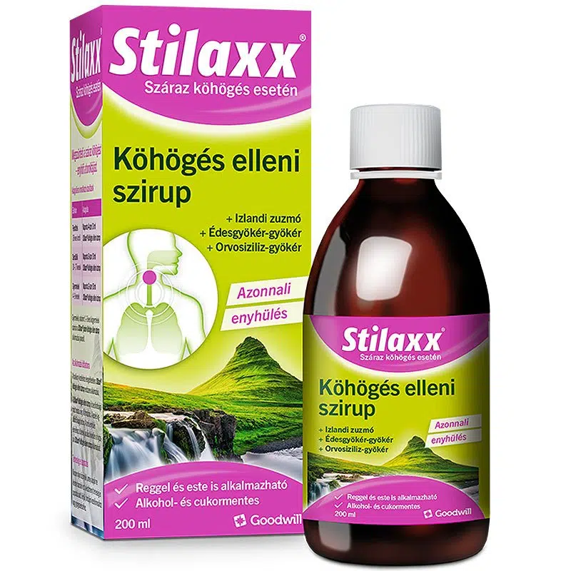 Goodwill Stilaxx köhögés elleni szirup - 200ml 1 Goodwill Stilaxx köhögés elleni szirup - 200ml