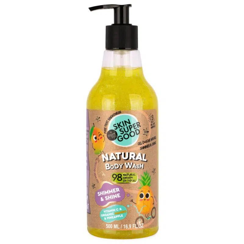 Skin Super Good Természetes Shimmer & Shine tusfürdő - 500ml 1 Skin Super Good Természetes Shimmer & Shine tusfürdő - 500ml
