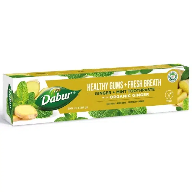 Dabur Herbal fogkrém Gyömbér és Menta organikus gyömbérrel - 100ml 1 Dabur Herbal fogkrém Gyömbér és Menta organikus gyömbérrel - 100ml