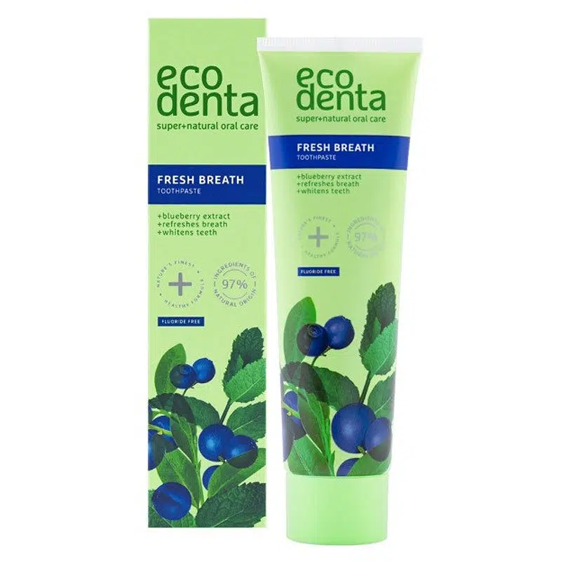 Ecodenta Fogkrém a friss leheletért áfonyával és mentával - 100ml 1 Ecodenta Fogkrém a friss leheletért áfonyával és mentával - 100ml