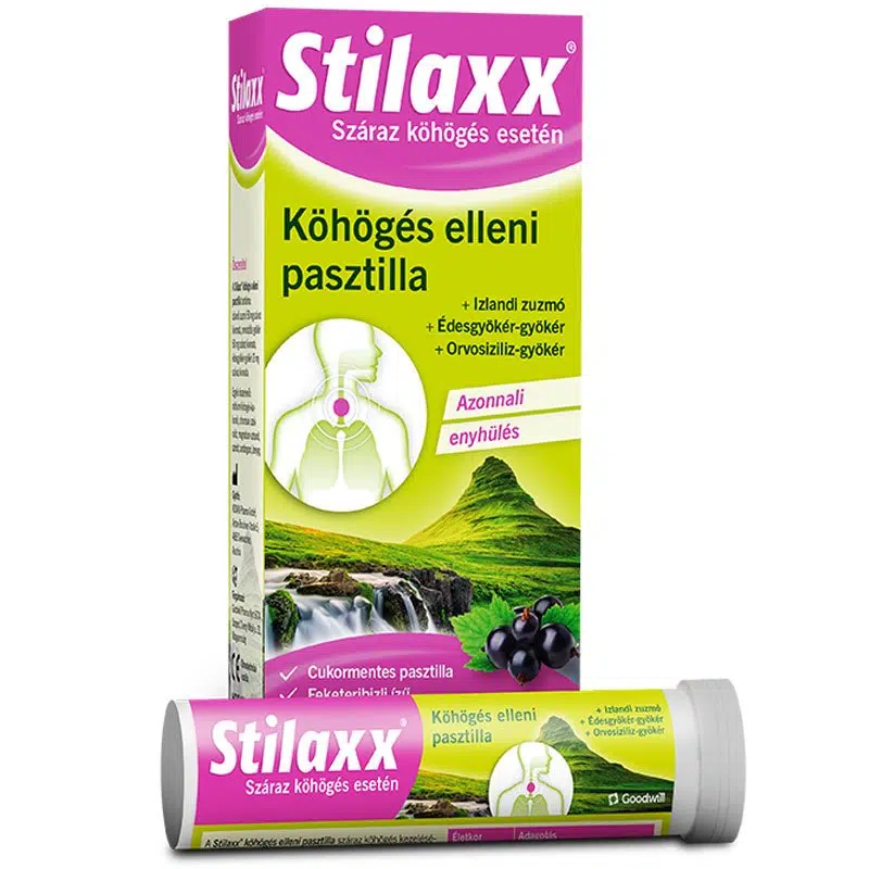 Goodwill Stilaxx köhögés elleni pasztilla - 28db 1 Goodwill Stilaxx köhögés elleni pasztilla - 28db