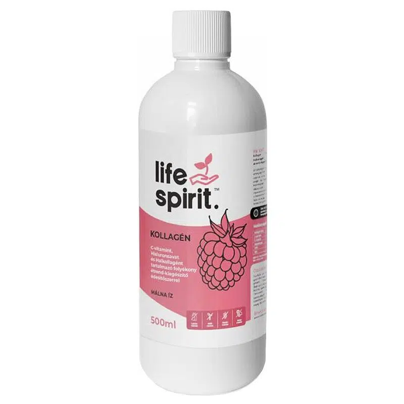 Life Spirit Hal Kollagén folyékony málnás ital - 500ml 1 Life Spirit Hal Kollagén folyékony málnás ital - 500ml