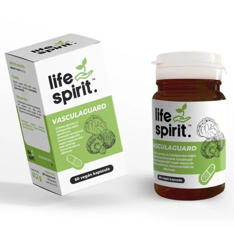 Life Spirit VasculaGuard teljes spektrumú gombakivonat kapszula - 60db 1 Life Spirit VasculaGuard teljes spektrumú gombakivonat kapszula - 60db