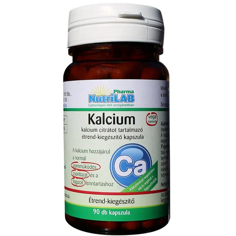 Nutrilab Kalcium citrát kapszula - 90db 1 Nutrilab Kalcium citrát kapszula - 90db