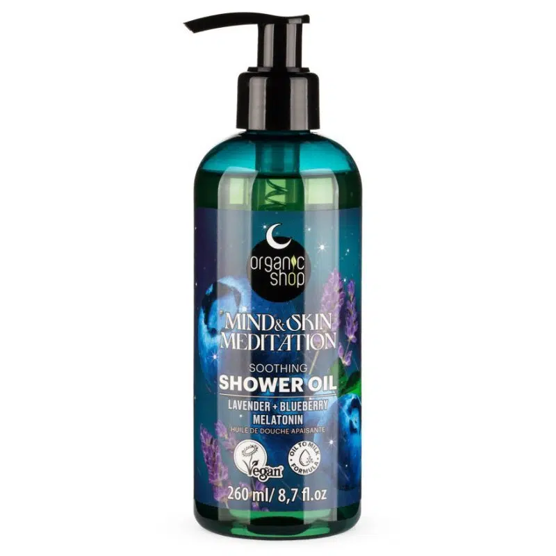 Organic Shop Nyugtató tusolóolaj levendulával, áfonyával és melatoninnal - 260ml 1 Organic Shop Nyugtató tusolóolaj levendulával, áfonyával és melatoninnal - 260ml