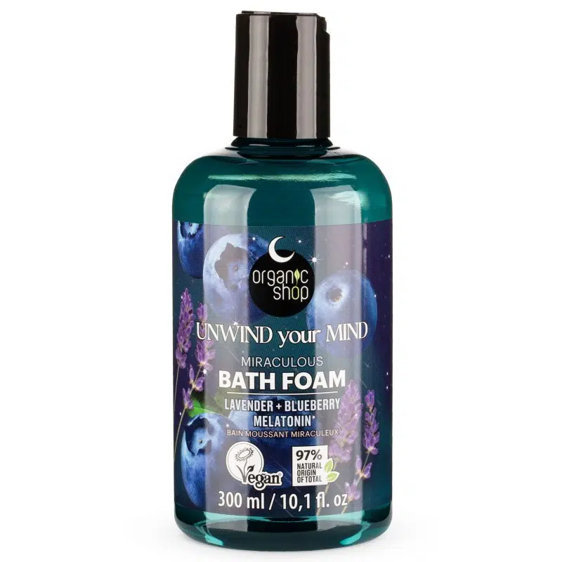 Organic Shop Varázslatos habfürdő levendulával, áfonyával és melatoninnal - 300ml 1 Organic Shop Varázslatos habfürdő levendulával, áfonyával és melatoninnal - 300ml