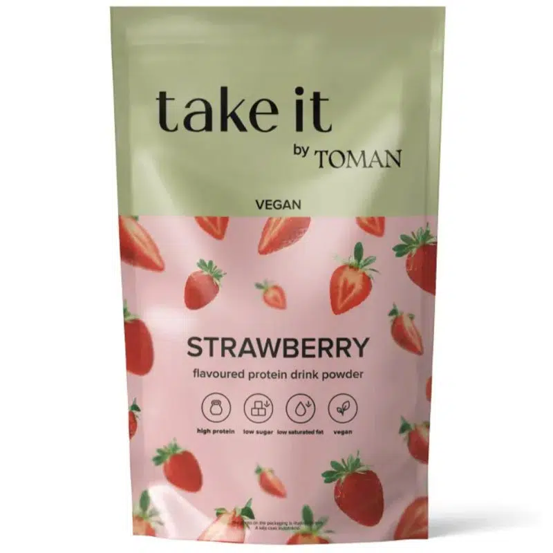 Take it by Toman Vegan Zab fehérje italpor - Eper - 450g 1 Take it by Toman Vegan Zab fehérje italpor - Eper - 450g