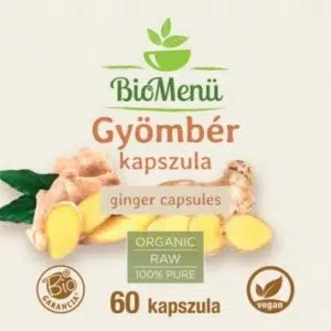Biomenü Bio Gyömbér kapszula - 60db 3 Biomenü Bio Gyömbér kapszula - 60db - Image 2
