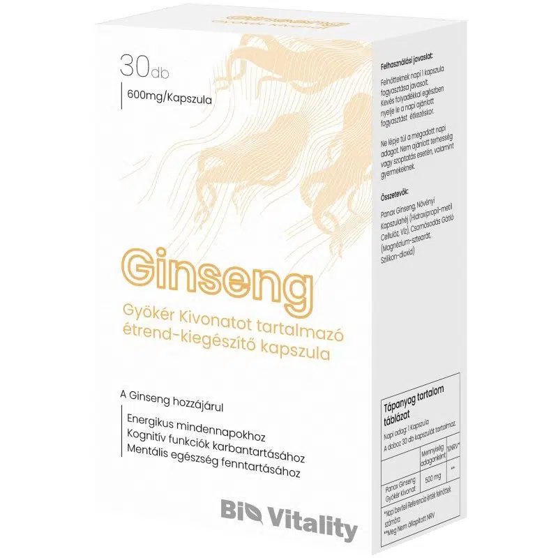 Bio Vitality Ginseng kapszula - 30db 1 Bio Vitality Ginseng kapszula - 30db