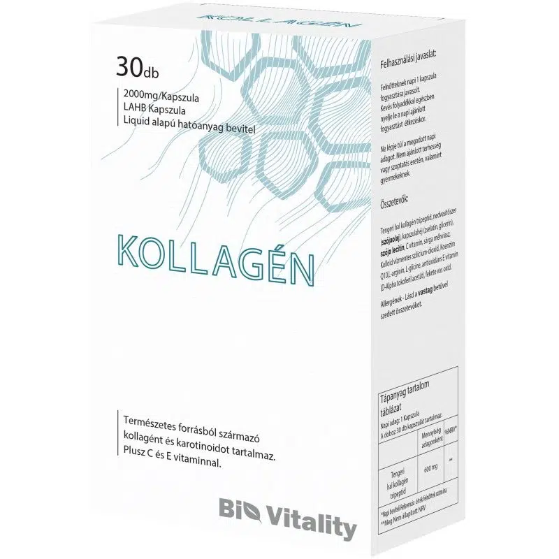 Bio Vitality Kollagén lágyzselatin kapszula - 30db 1 Bio Vitality Kollagén lágyzselatin kapszula - 30db