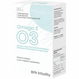 Bio Vitality Omega-3 lágyzselatin kapszula - 60db