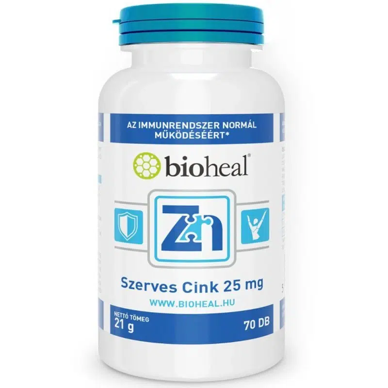 Bioheal Szerves Cink filmtabletta - 70db 1 Bioheal Szerves Cink filmtabletta - 70db
