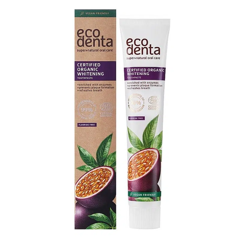 Ecodenta Minősített fehérítő fogkrém maracujával - 75ml 1 Ecodenta Minősített fehérítő fogkrém maracujával - 75ml