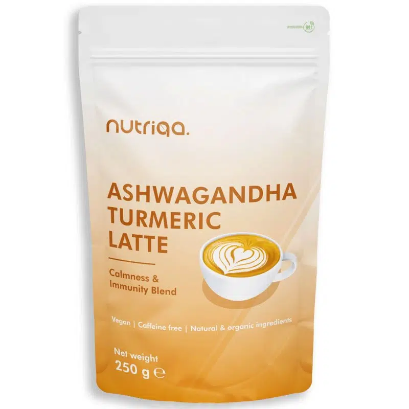 Nutriqa Bio Ashwagandha-Kurkuma Latte - 250g 1 Nutriqa Bio Ashwagandha-Kurkuma Latte - 250g
