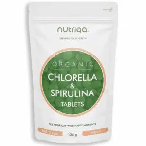 Nutriqa Bio Chlorella és Spirulina Alga tabletta - 125g