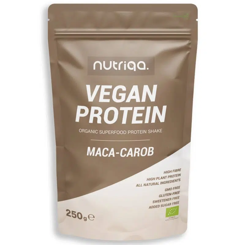 Nutriqa Bio Maca-Carob Vegán Proteinmix - 250g 1 Nutriqa Bio Maca-Carob Vegán Proteinmix - 250g