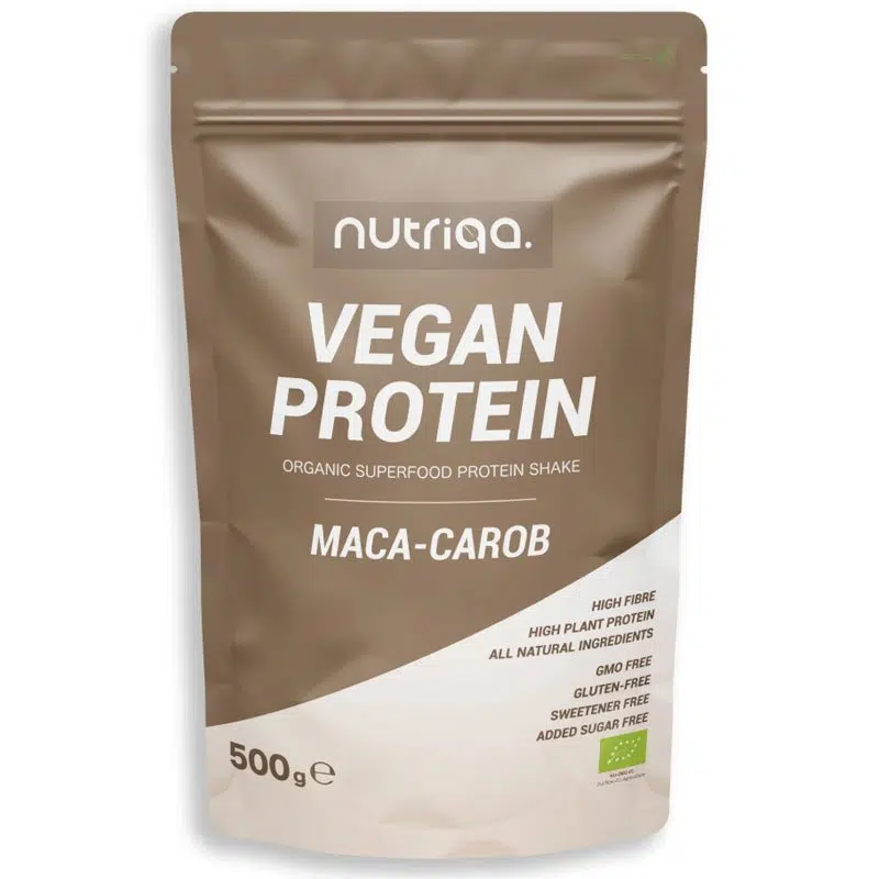 Nutriqa Bio Maca-Carob Vegán Proteinmix - 500g 1 Nutriqa Bio Maca-Carob Vegán Proteinmix - 500g