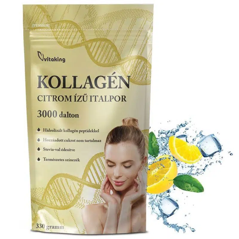 Vitaking Kollagén Citrom ízű italpor - 330g 1 Vitaking Kollagén Citrom ízű italpor - 330g