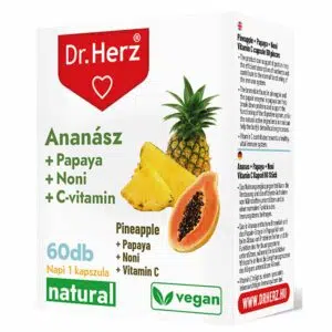 Dr. Herz Ananász+Papaya+Noni+C-vitamin kapszula - 60db