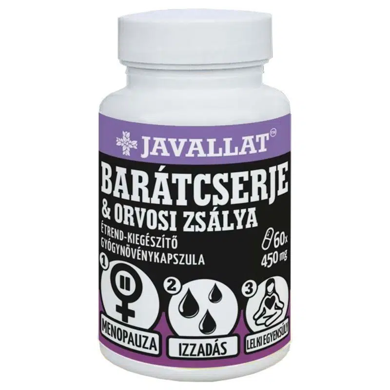 Javallat Barátcserje és Orvosi zsálya kapszula - 60db 1 Javallat Barátcserje és Orvosi zsálya kapszula - 60db