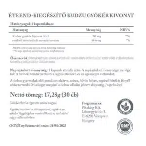 Vitaking Kudzu gyökér kivonat kapszula - 30db - Image 2