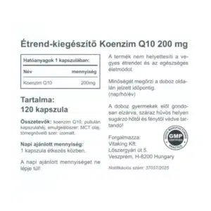Vitaking Q10 200mg kapszula - 120db 3 Vitaking Q10 200mg kapszula - 120db - Image 2