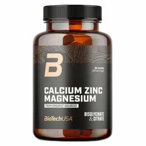 BioTech USA Kalcium Cink Magnézium szerves forrásból tabletta - 90db