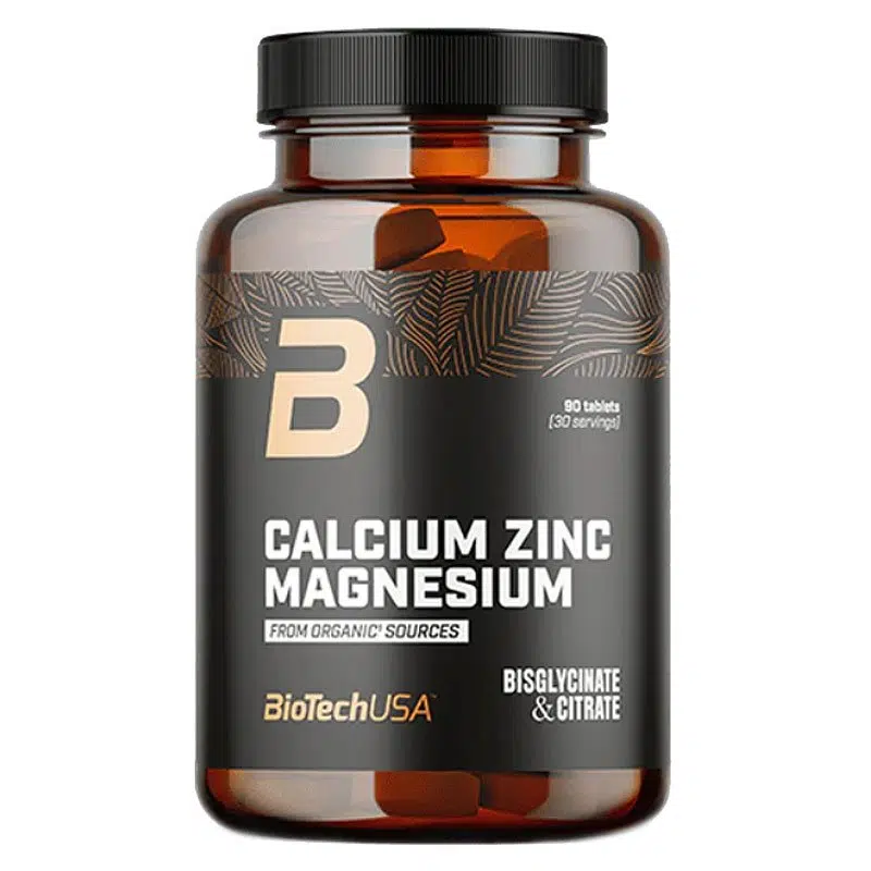 BioTech USA Kalcium Cink Magnézium szerves forrásból tabletta - 90db 1 BioTech USA Kalcium Cink Magnézium szerves forrásból tabletta - 90db