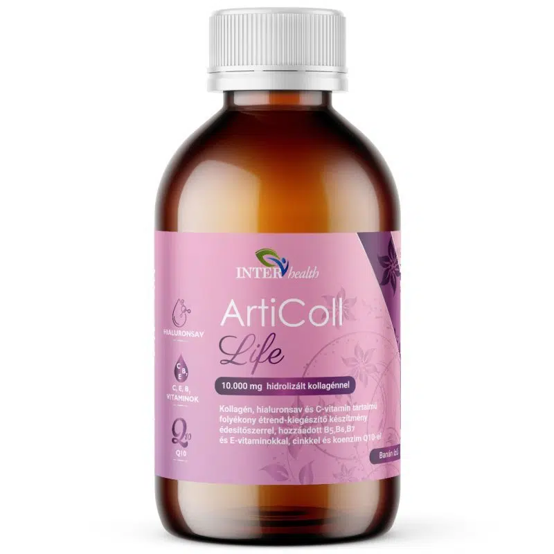 Interhealth ArtiColl Life Folyékony Kollagén banán ízű ital - 500ml 1 Interhealth ArtiColl Life Folyékony Kollagén banán ízű ital - 500ml
