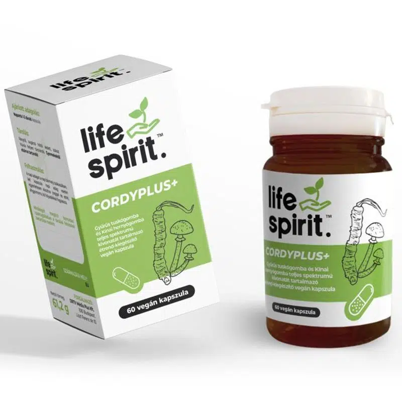 Life Spirit Cordyplus+ teljes spektrumú gombakivonat kapszula - 60db 1 Life Spirit Cordyplus+ teljes spektrumú gombakivonat kapszula - 60db